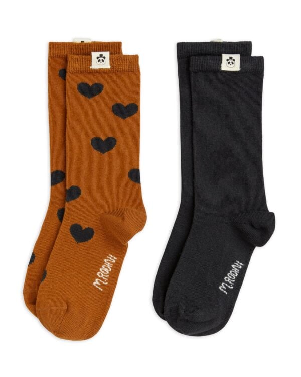 MINI RODINI - BASIC HEARTS 2-PACK SOCKS