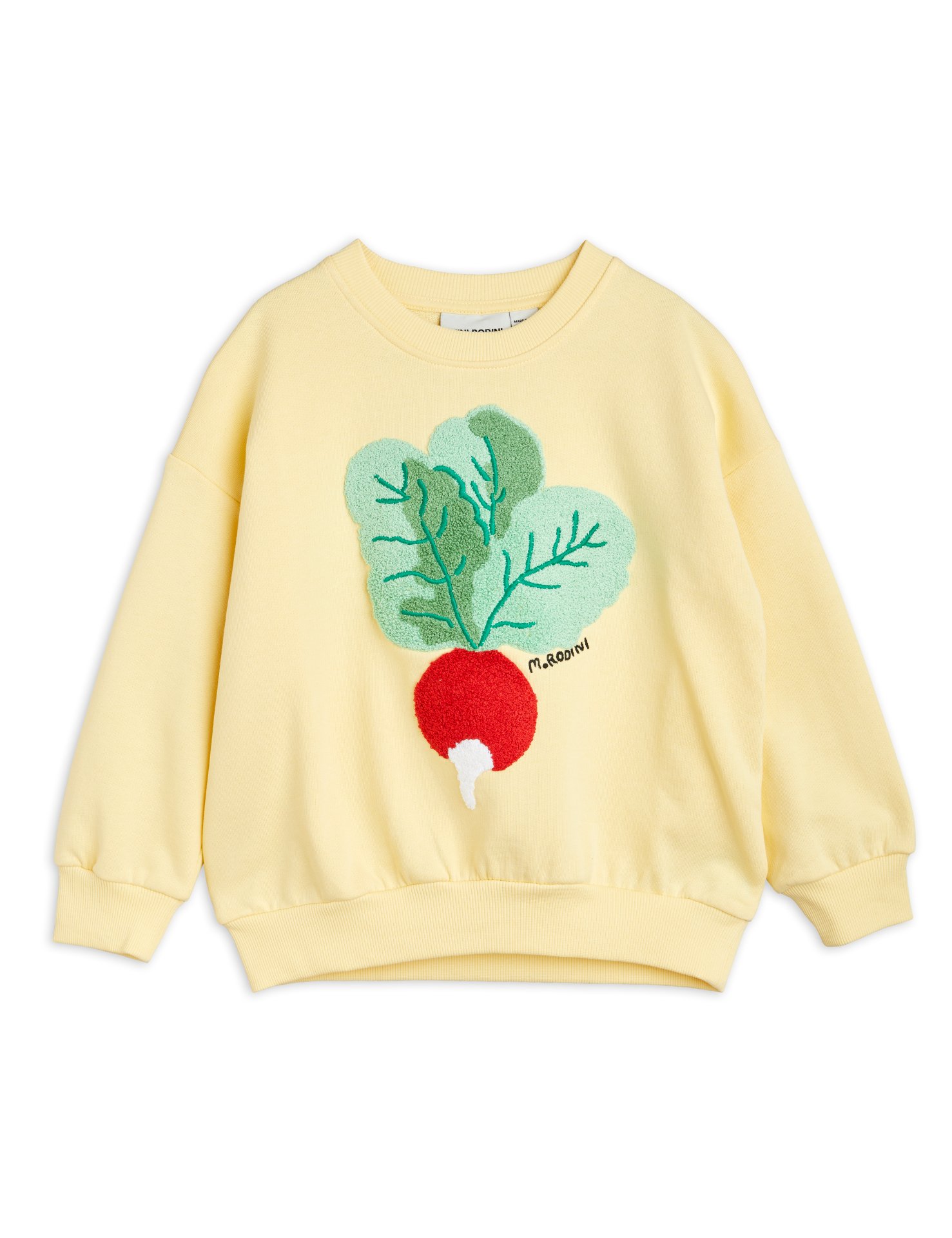 MINI RODINI - RADISH EMBROIDERED SWEATSHIRT YELLOW