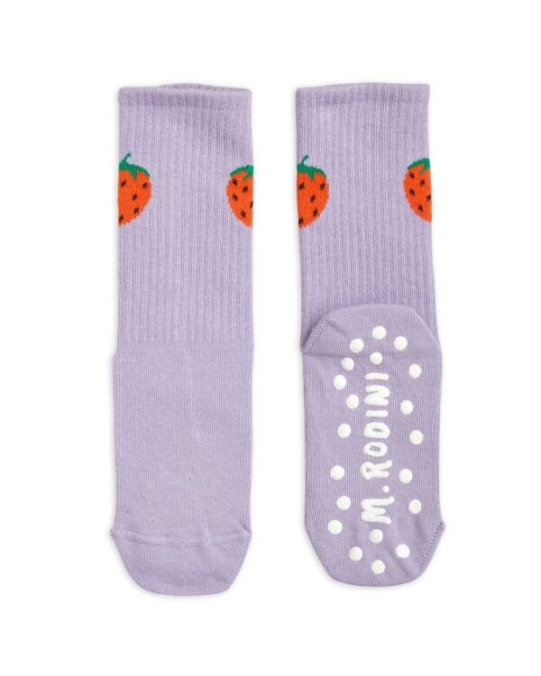 MINI RODINI - STRAWBERRIES ANTI-SLIP SOCKS