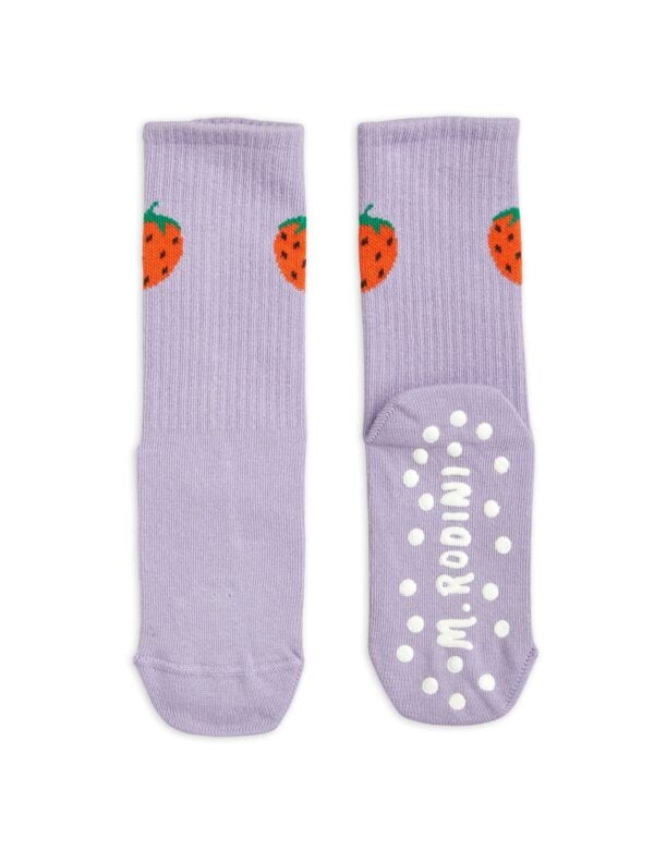 MINI RODINI - STRAWBERRIES ANTI-SLIP SOCKS