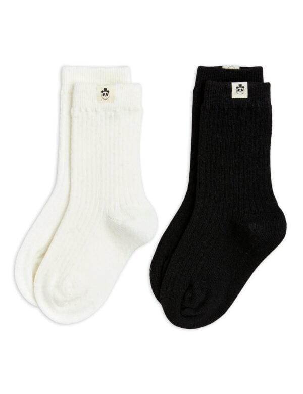 MINI RODINI - BASIC WOOL BLEND SOCKS 2-PACK