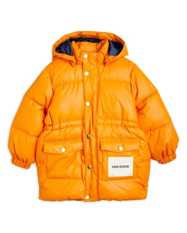 MINI RODINI - HEAVY PUFFER JACKET ORANGE