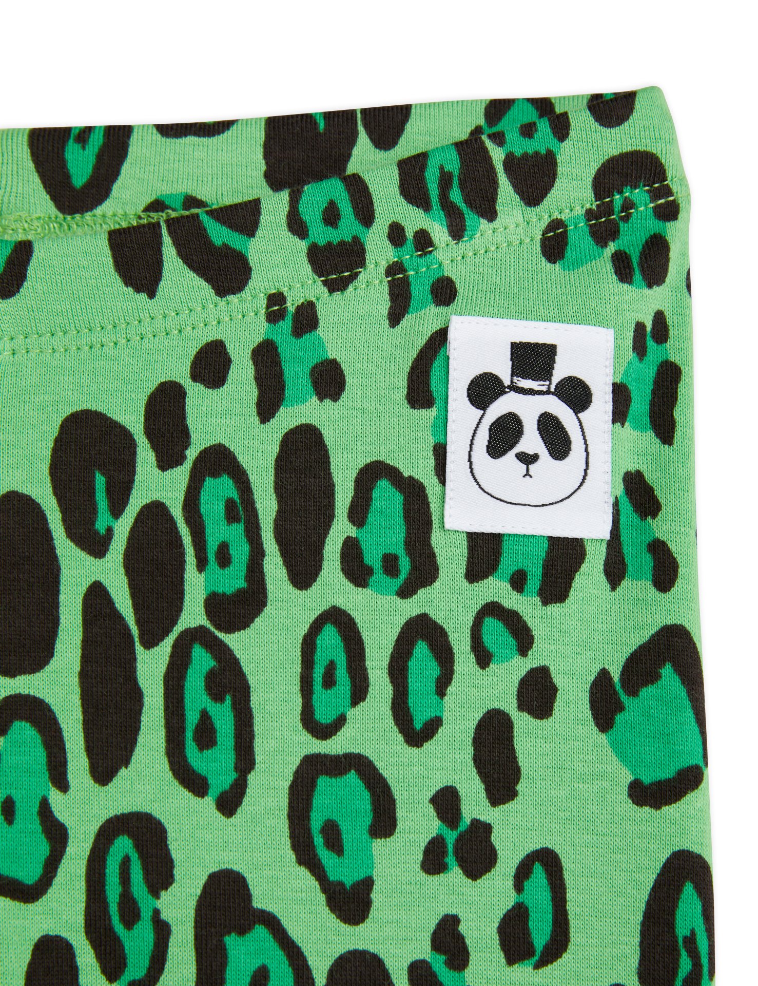 MINI RODINI - LEOPARD LEGGINGS GREEN