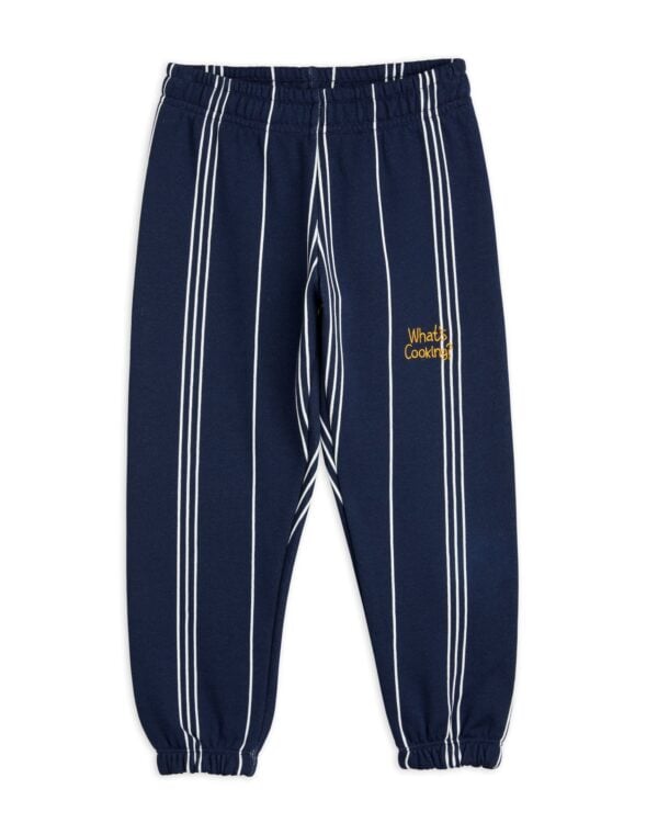 MINI RODINI - WHAT'S COOKING EMBROIDERED SWEATPANTS NAVY