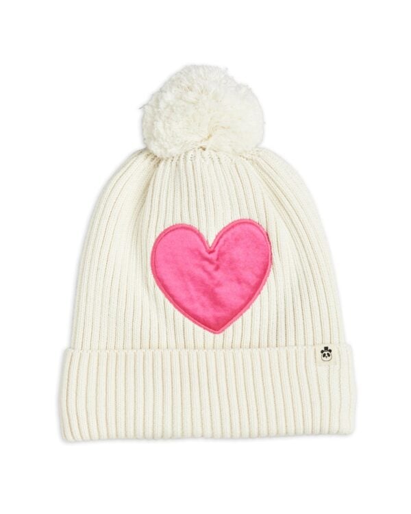 MINI RODINI - HEARTS KNIT BEANIE