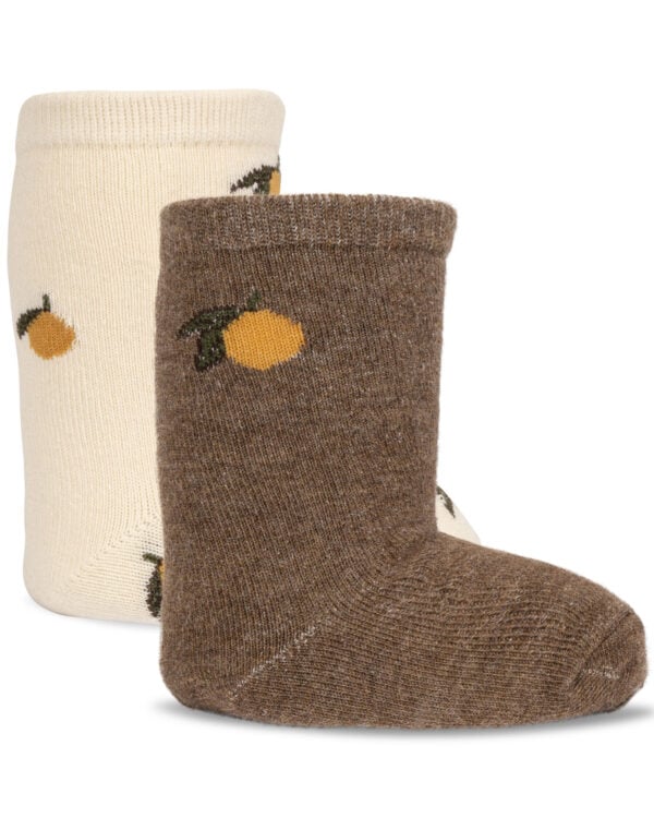 KONGES SLÖJD - 2-PACK JACQUARD SOCKS LEMON