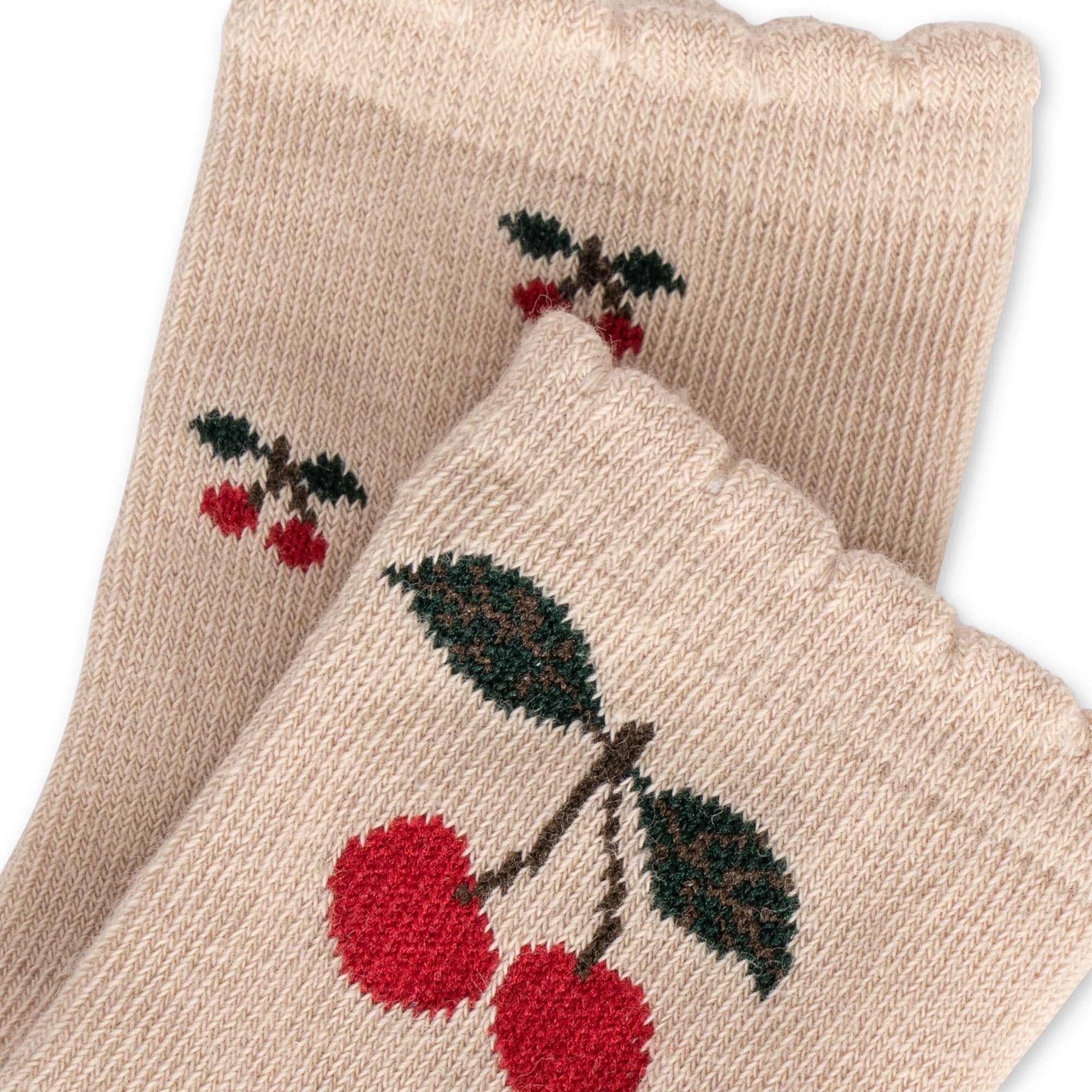 KONGES SLÖJD - 2-PACK JACQUARD SOCKS BIG CHERRY/CHERRY
