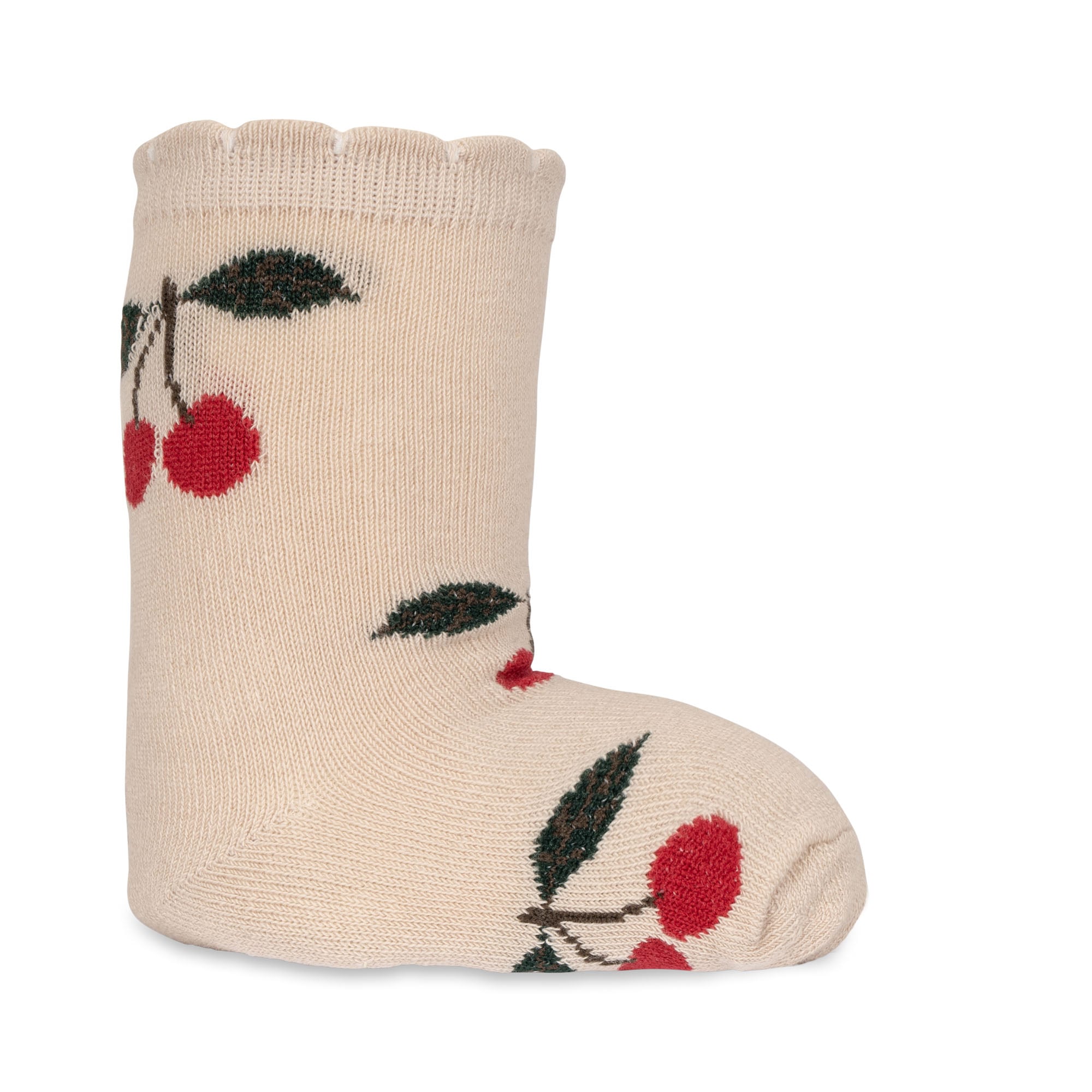 KONGES SLÖJD - 2-PACK JACQUARD SOCKS BIG CHERRY/CHERRY