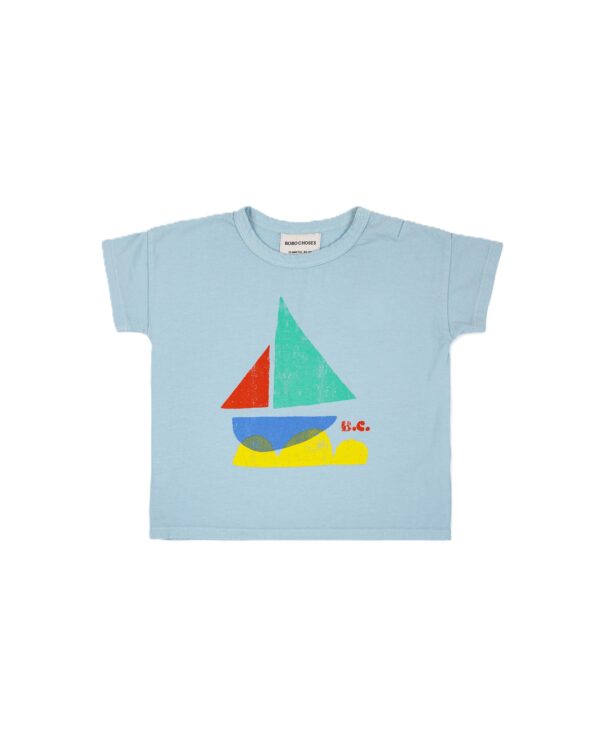 BOBO CHOSES - MULTICOLOR SAIL BOAT T-SHIRT BABY
