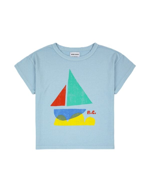 BOBO CHOSES - MULTICOLOR SAIL BOAT T-SHIRT KID
