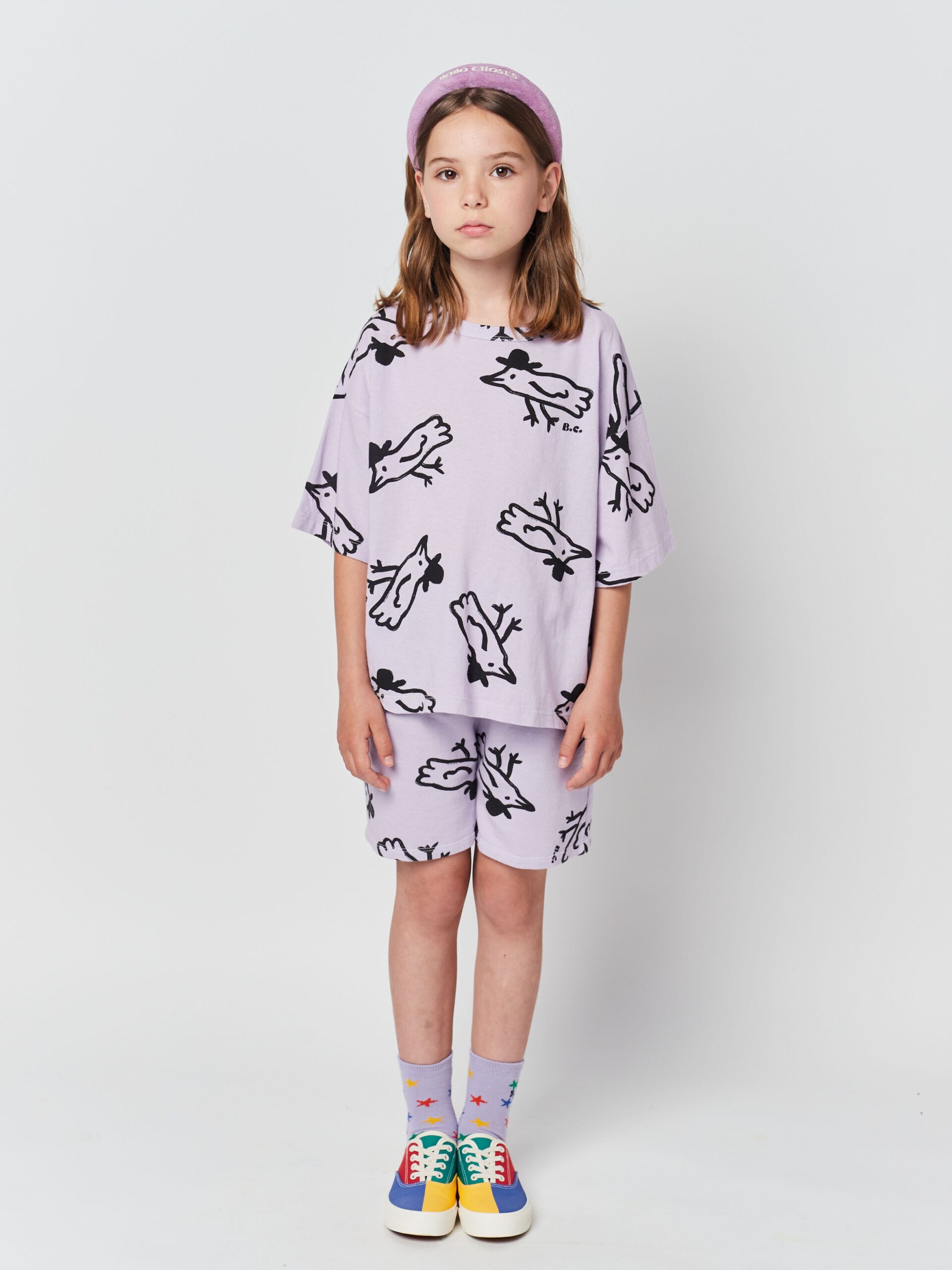 BOBO CHOSES - MR BIRDIE ALL OVER BERMUDA SHORTS
