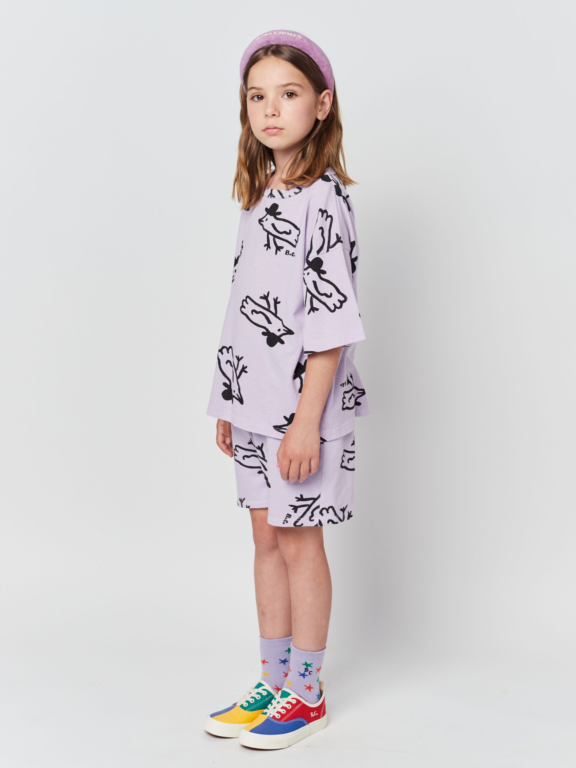 BOBO CHOSES - MR BIRDIE ALL OVER BERMUDA SHORTS